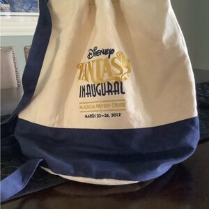 Disney Fantasy Inaugural Bag - Blue and Cream